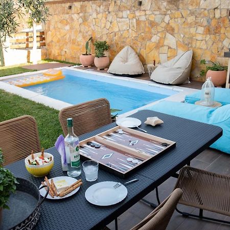 Dandy Villas Nea Roda - Melodic Waves - Private - Pool - Parking - Cellar Zewnętrze zdjęcie