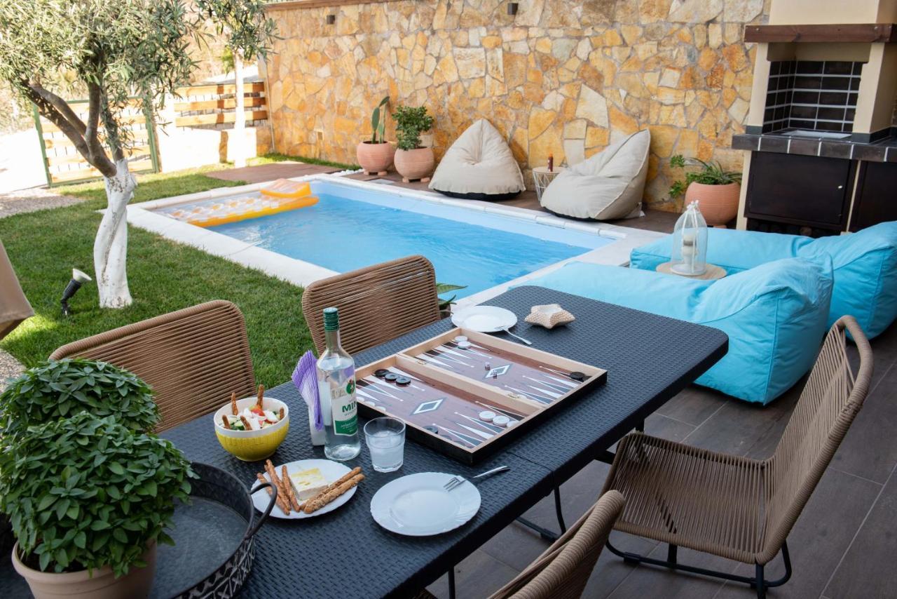 Dandy Villas Nea Roda - Melodic Waves - Private - Pool - Parking - Cellar Zewnętrze zdjęcie